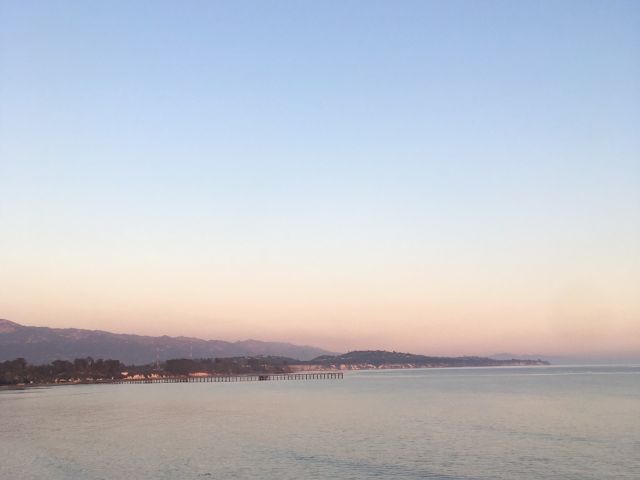 View from UCSB parking lot